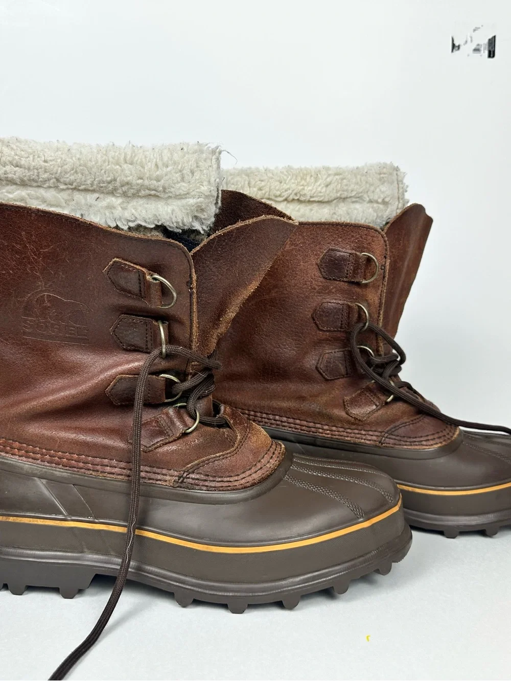 Sorel Kananaskis II Men’s Size 9.0 Brown Leather Insulated Snow Boots LM1002-200